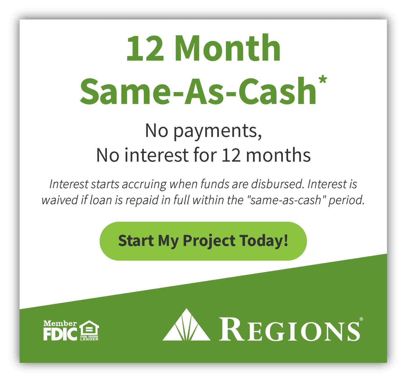 12 Month Financing