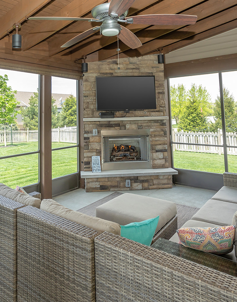 coors remodeling can add a fireplace to your home