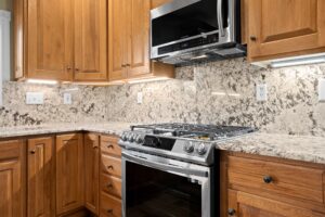 appliances in granite kitchen