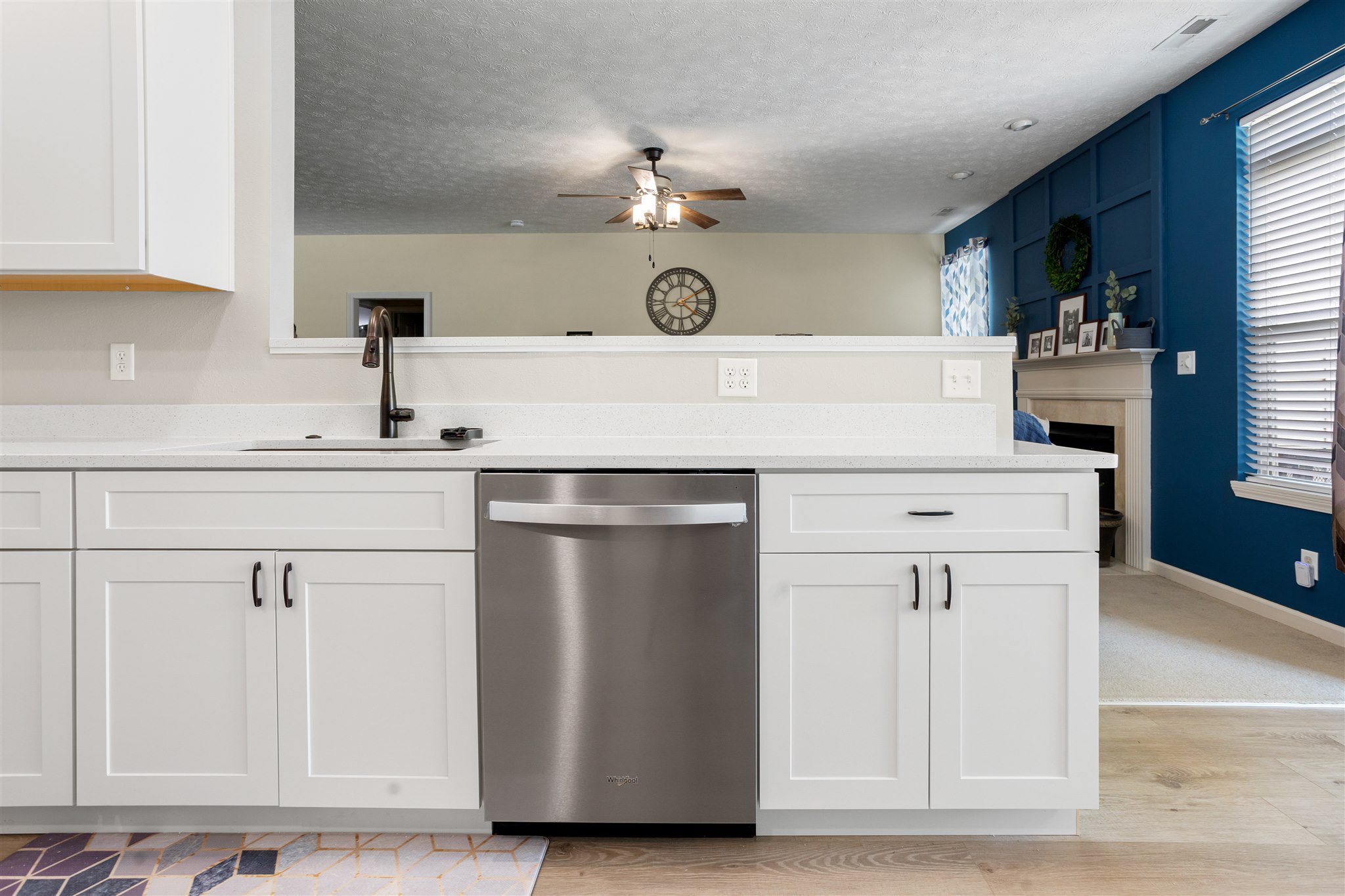 remodeled kitchen in lafayette in with dishwasher