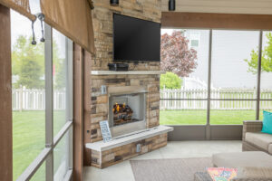 coors remodeling can add a fireplace into your home