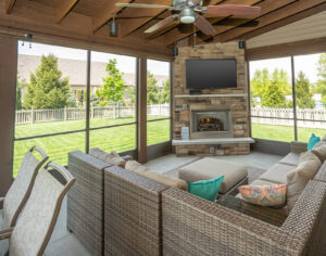 get a fireplace and sunroom in your home with coors remodeling