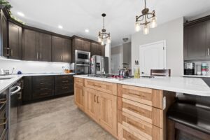 kitchen island designed by coors interiors
